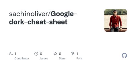 Google dork cheatsheet · GitHub.